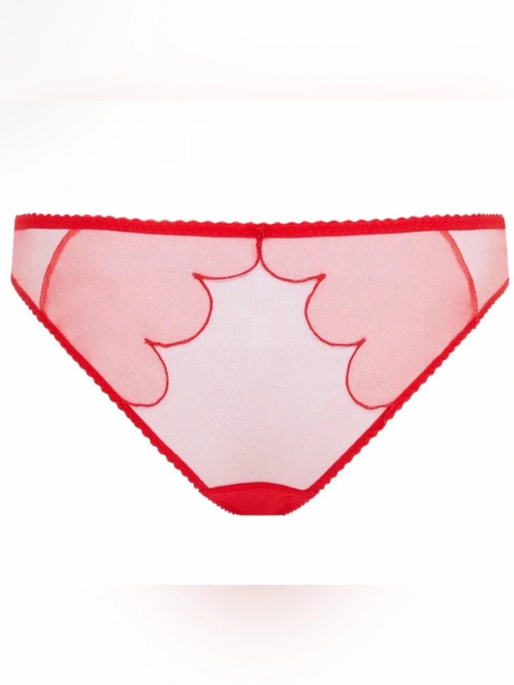 Agent Provocateur Red Sparkle Pink lurex brief size 2